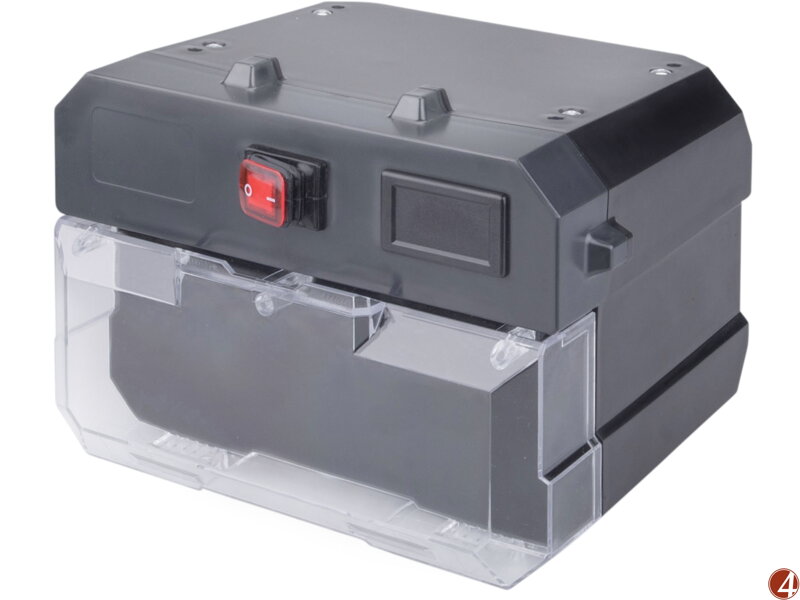 Skříň na baterii s elektronikou