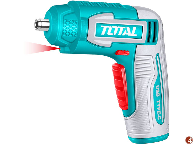 Šroubovák AKU 4V se sadou bitů, nabíjení USB-C (není součást balení)