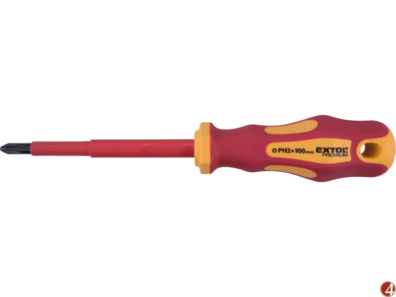 šroubovák elektrikářský, PH2x100mm, VDE, CrV šroubovák elektrikářský, PH2x100mm, VDE, CrV