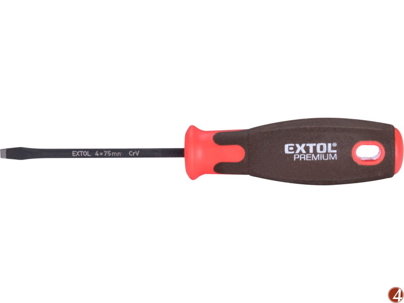 šroubovák plochý SUPERGRIP, (-) 4x75mm, CrV šroubovák plochý SUPERGRIP, (-) 4x75mm, CrV