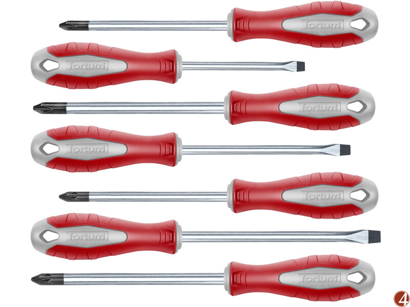šroubováky sada 7ks, 3x(-),2x(PH),2x(PZ), S2 šroubováky sada 7ks, 3x(-),2x(PH),2x(PZ), S2