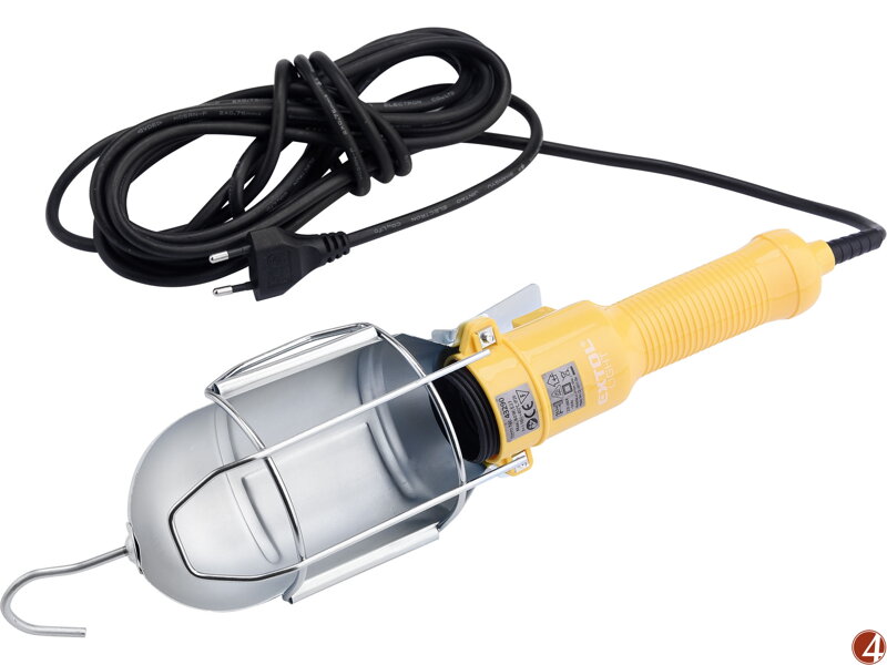 Světlo závěsné se svorkou, 230V, 5m kabel, E27 Světlo závěsné se svorkou, 230V, 5m kabel, E27