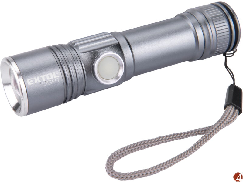 Svítilna 280lm, zoom, USB nabíjení, XPE LED Svítilna 280lm, zoom, USB nabíjení, XPE LED