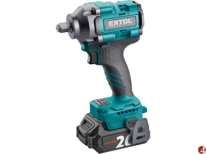 Utahovák rázový 1/2" aku SHARE20V, 500Nm, BRUSHLESS, 2Ah Utahovák rázový 1/2" aku SHARE20V, 500Nm, BRUSHLESS, 2Ah