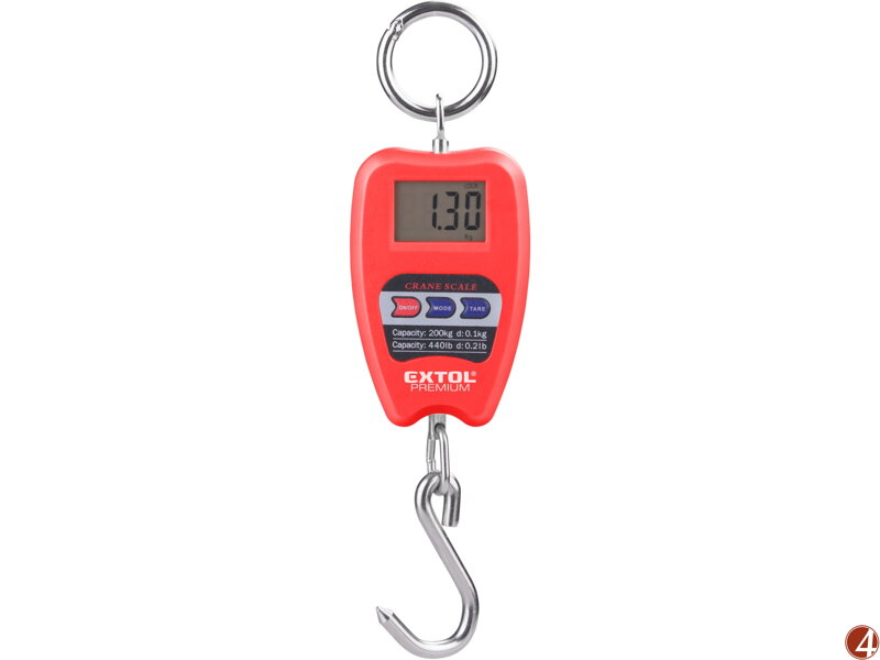 Váha závěsná digitální, 0,35 - 200kg Váha závěsná digitální, 0,35 - 200kg