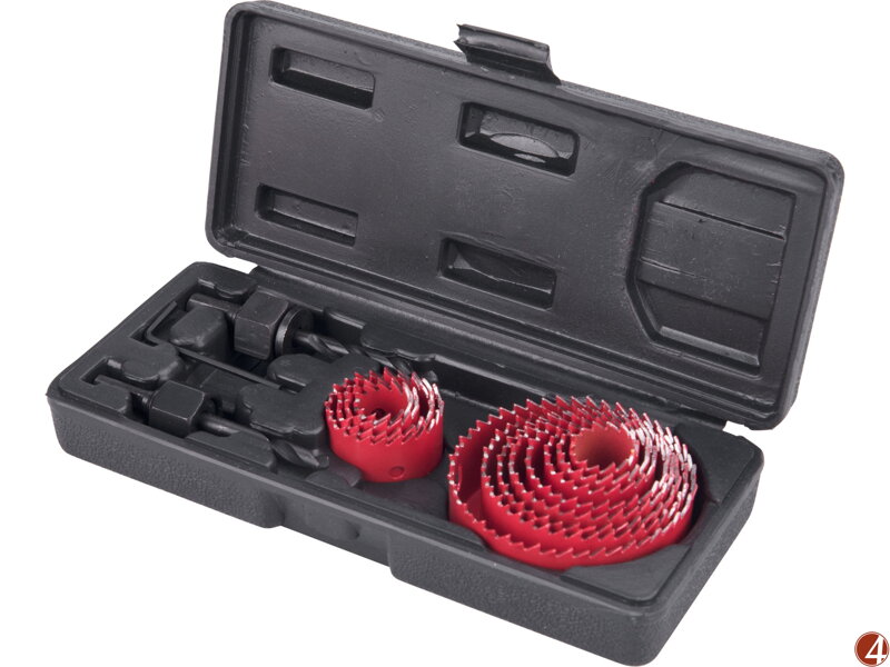 Vrtáky vykružovací korunkové, 12průměrů O 19-76mm Vrtáky vykružovací korunkové, 12průměrů O 19-76mm