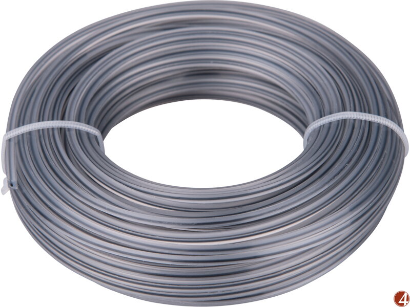 žací struna do sekačky s jádrem, čtvercový profil, 2,4mm, 15m, PA66 žací struna do sekačky s jádrem, čtvercový profil, 2,4mm, 15m, PA66