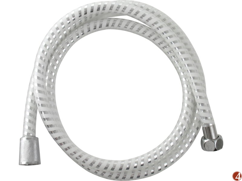 ZRUŠENO! Nahrazeno výrobkem 630227, hadice sprchová, stříbrný pruh, 150cm, PVC