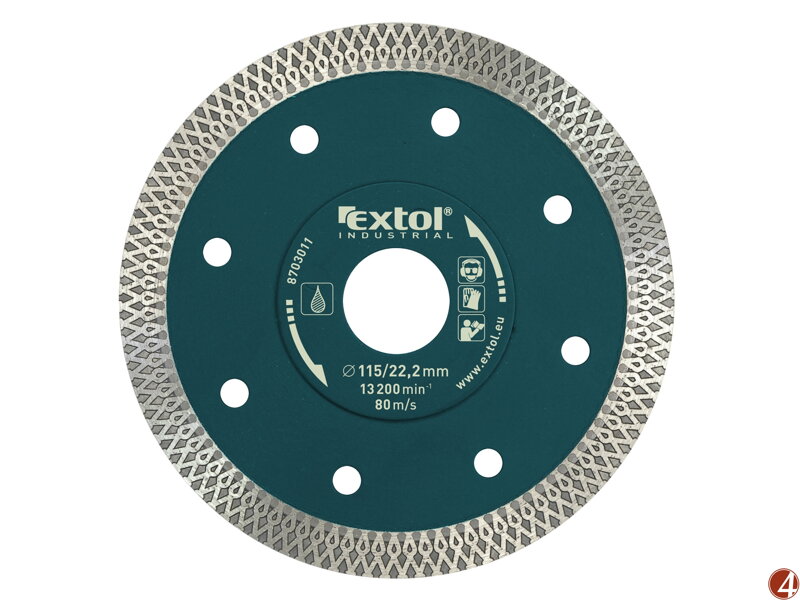 ZRUŠENO! Nahrazeno výrobkem 8703041, kotouč diamantový řezný turbo Thin Cut, 115x22,2mm