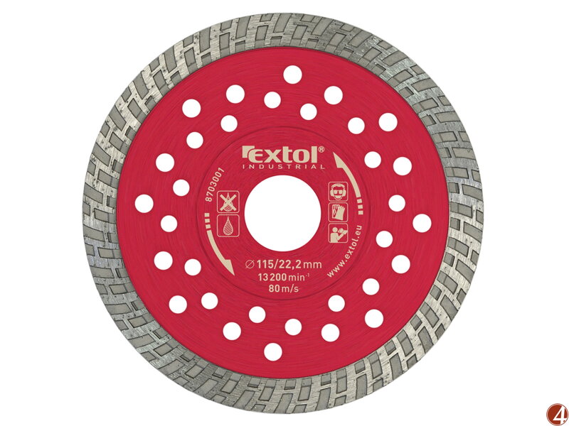 ZRUŠENO! Nahrazeno výrobkem 8703052, kotouč diamantový řezný turbo Fast Cut, 125x22.2mm