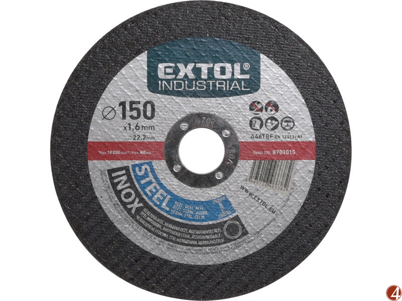 ZRUŠENO! Nahrazeno výrobkem 8808115, kotouč řezný na ocel/nerez, O 150x1,6x22,2mm