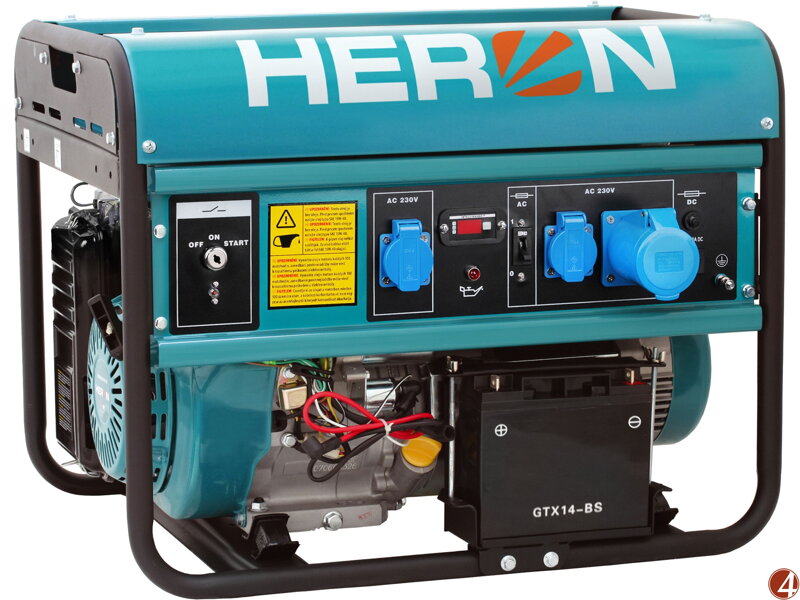 ZRUŠENO! Nahrazeno výrobkem 8896421, elektrocentrála benzínová 15HP/7kW, elektrický start