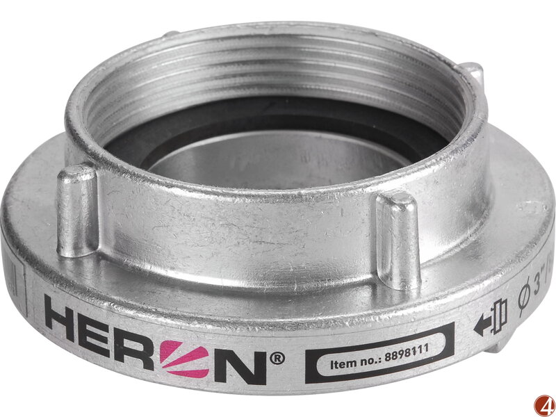 ZRUŠENO! Nahrazeno výrobkem 8898110, spojka B75 pevná vnitřní závit W tlaková s těsněním, 3' (80mm)